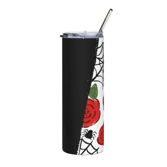 Roses & Webs Stainless Steel Tumbler | 20oz