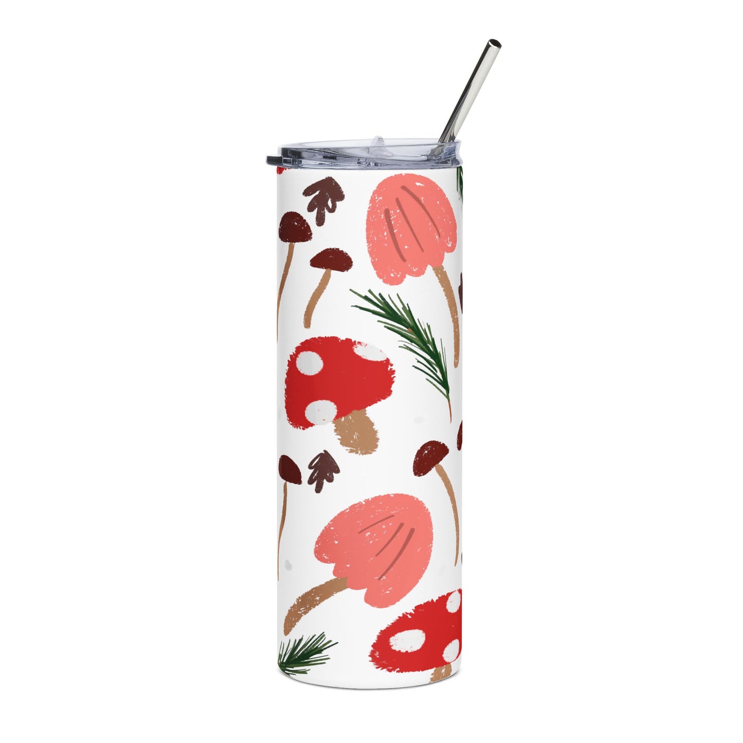 Green Mushrooms Stainless Steel Tumbler | 20oz
