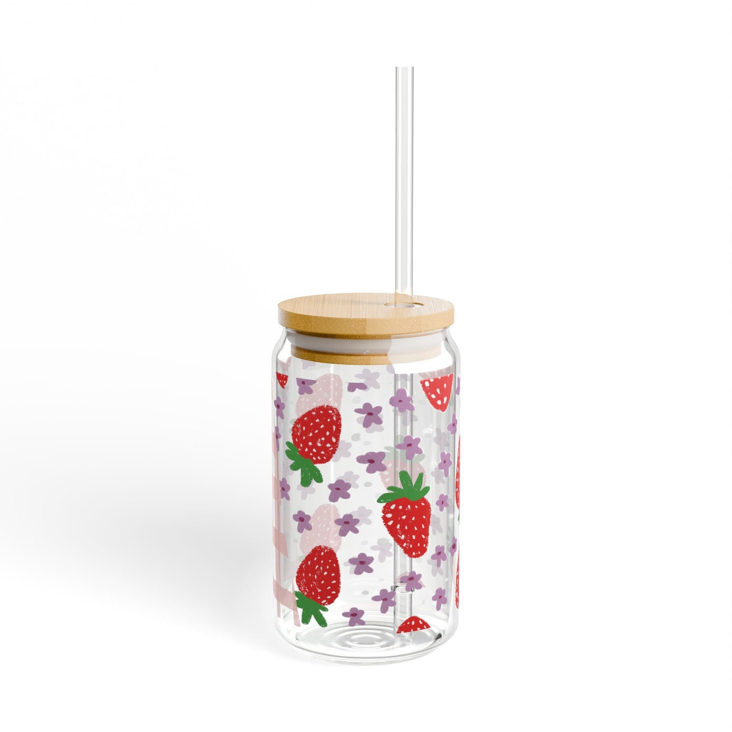 Strawberry Glass Sipper