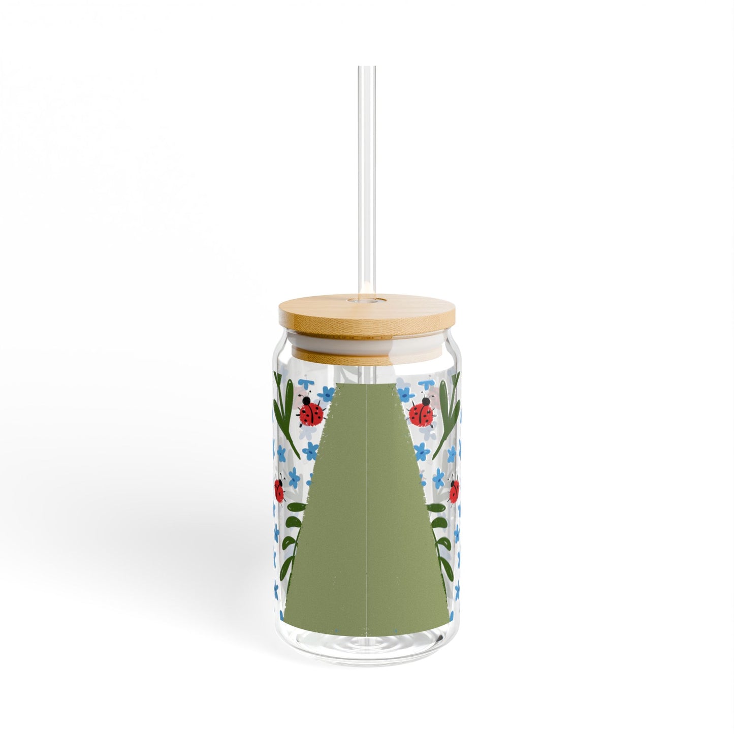 Ladybug Glass Sipper