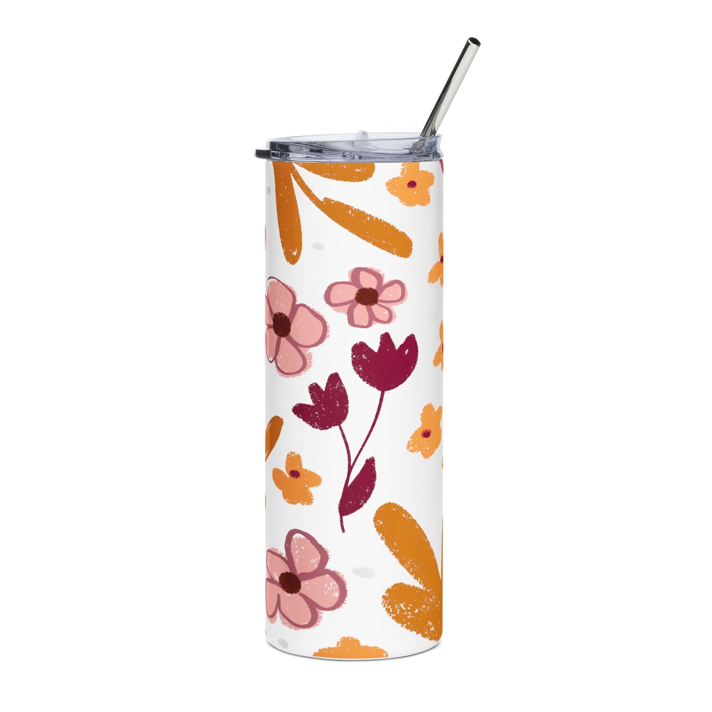 Fall Blooms Stainless Steel Tumbler | 20oz