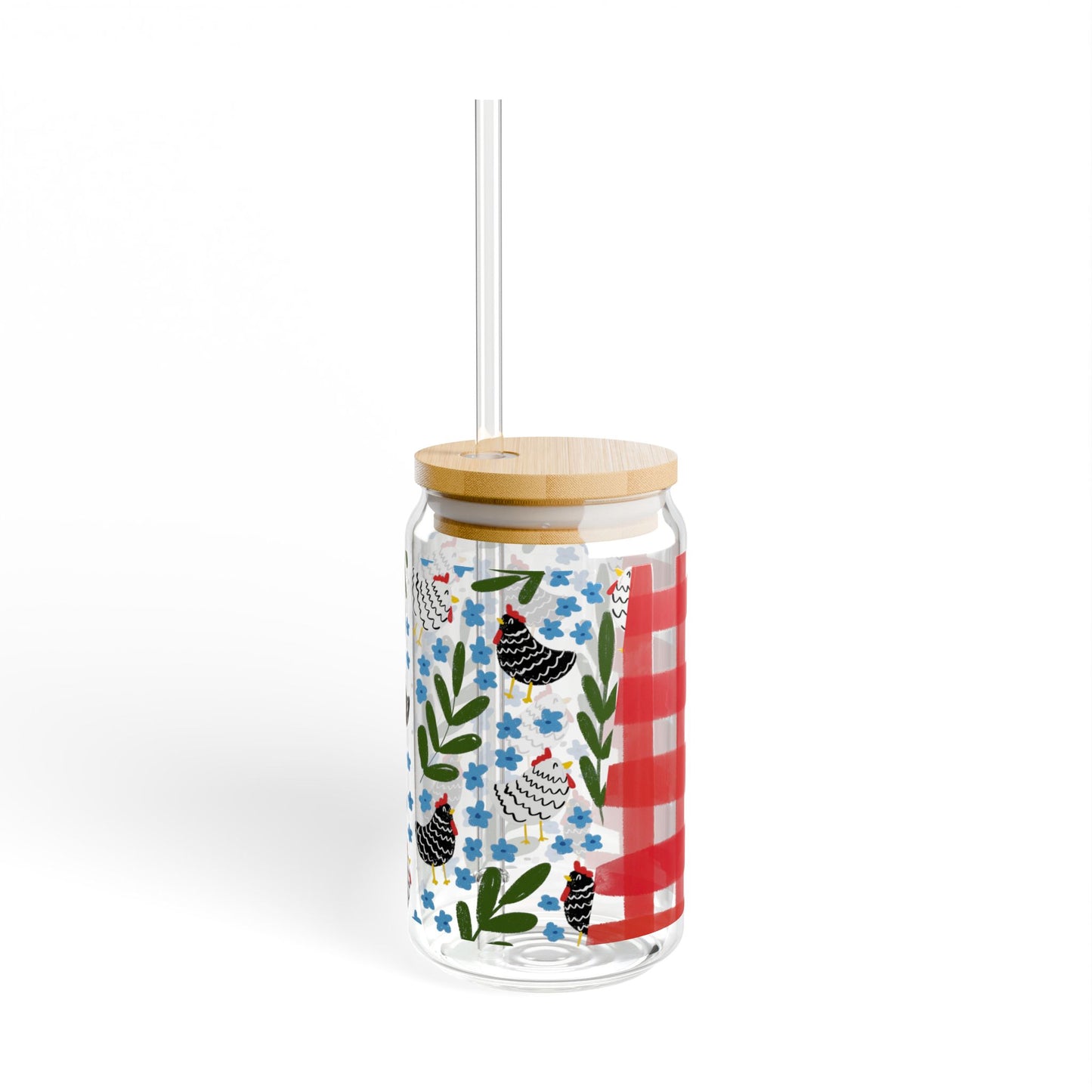 Sassy Chicken Glass Sipper