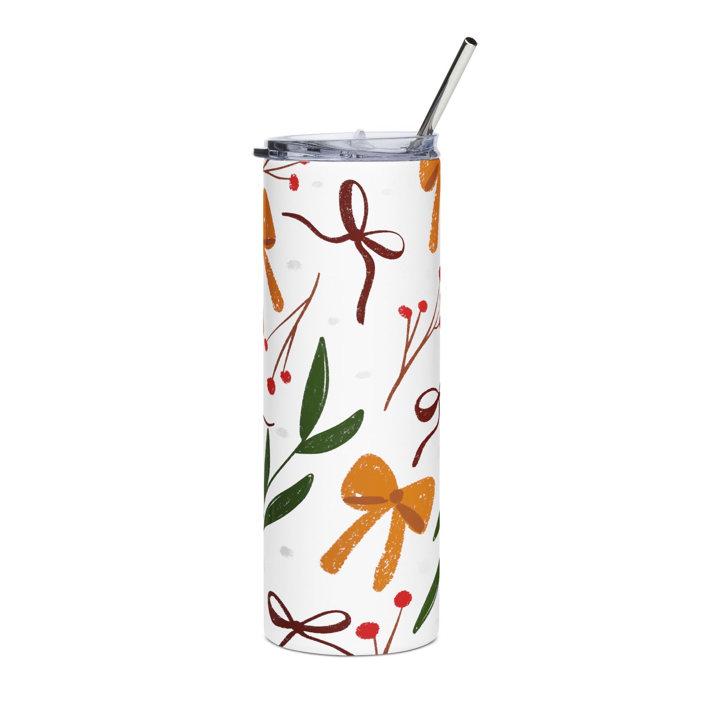 Gingham & Bows Stainless Steel Tumbler | 20oz
