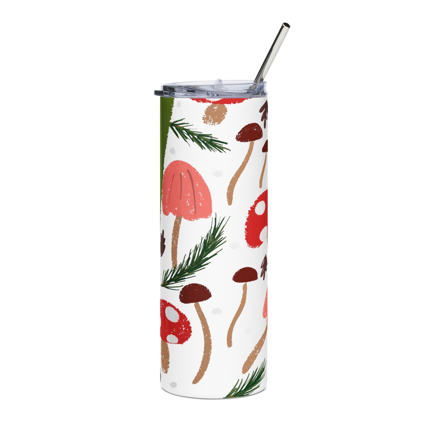 Green Mushrooms Stainless Steel Tumbler | 20oz