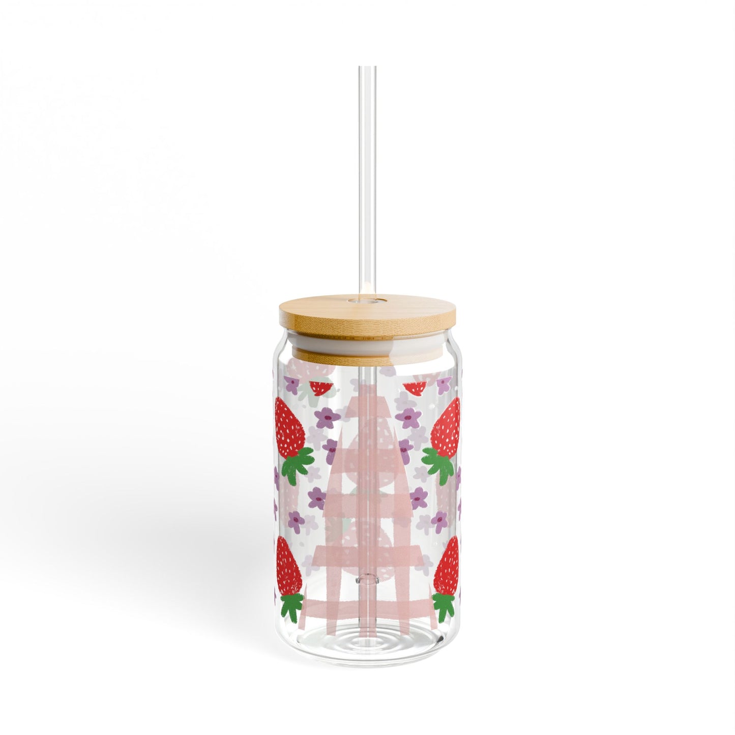 Strawberry Glass Sipper