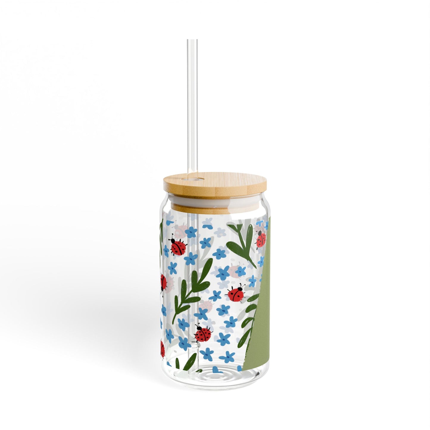 Ladybug Glass Sipper