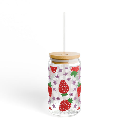 Strawberry Glass Sipper