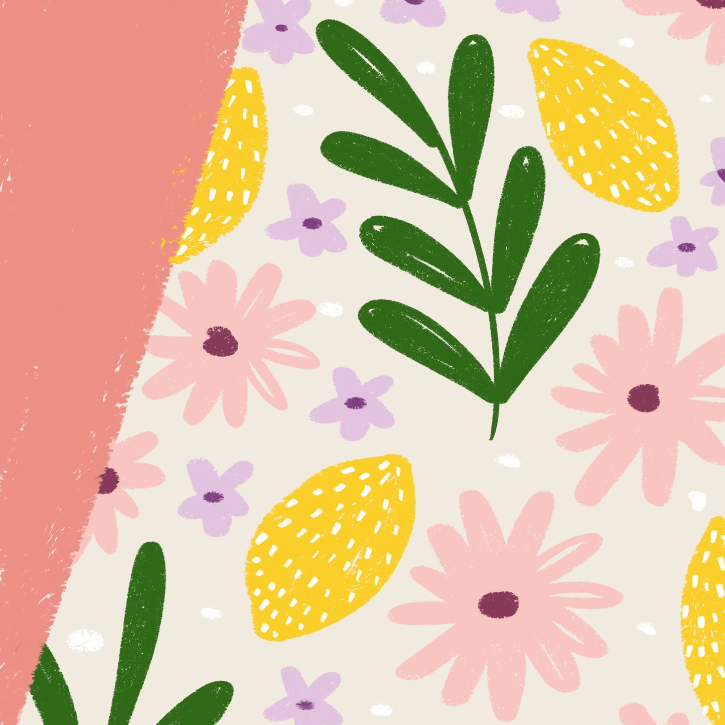 Cocoa Mug - Florals, Fruits, & Friends