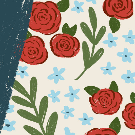 Large Mug - Florals, Fruits, & Friends