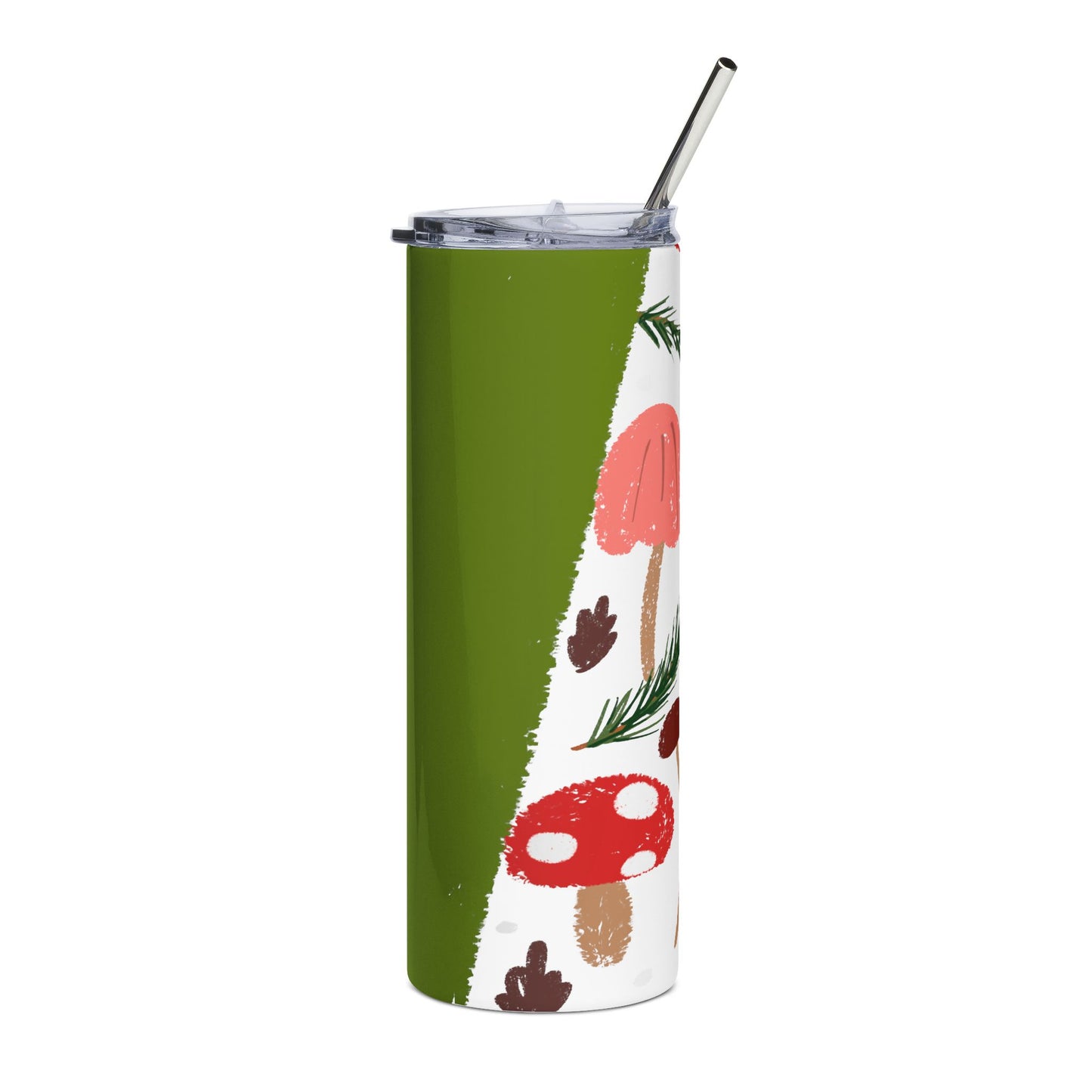 Green Mushrooms Stainless Steel Tumbler | 20oz