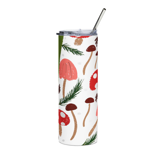 Green Mushrooms Stainless Steel Tumbler | 20oz