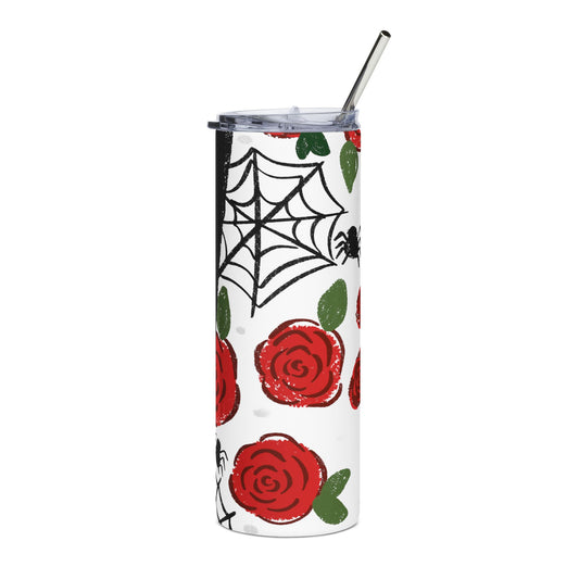 Roses & Webs Stainless Steel Tumbler | 20oz