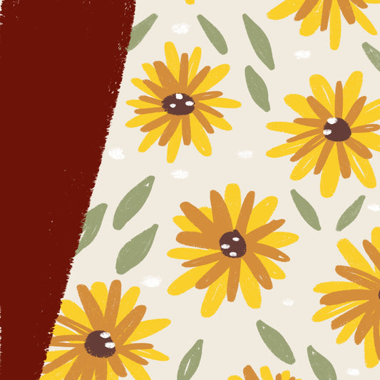 Burgundy Sunflowers